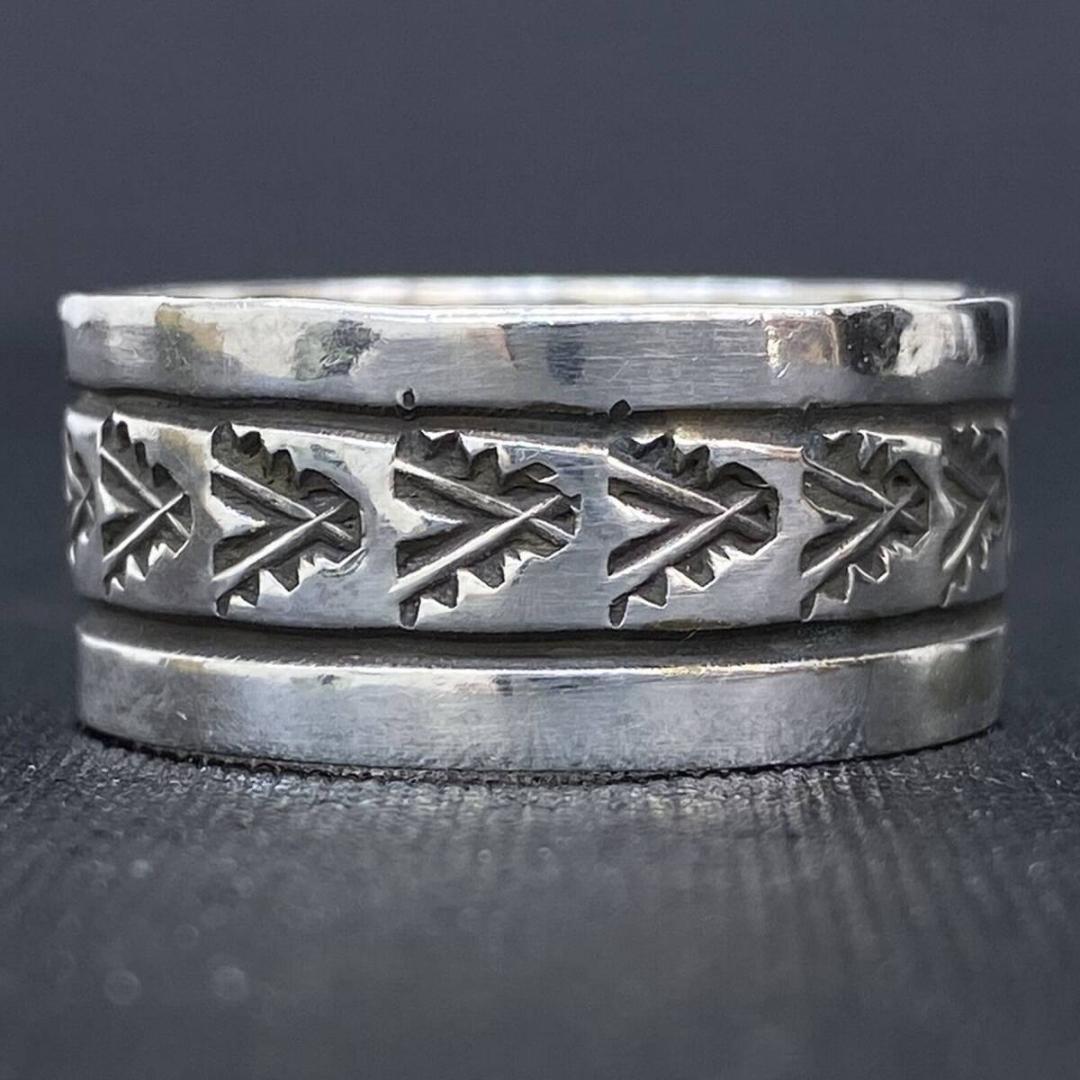 NAVAJO Rick Enriquez シルバー ネイティブ リング 27号