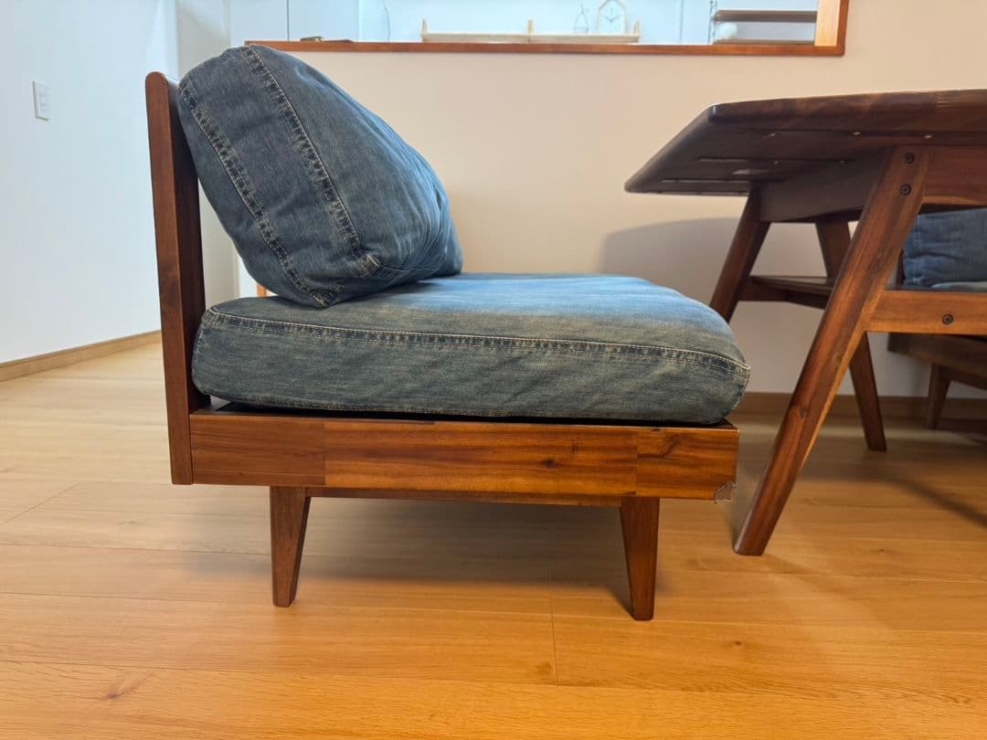 【再値下げしました】unico SWELLA ダイニングセットW1200