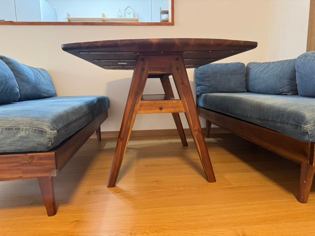 【再値下げしました】unico SWELLA ダイニングセットW1200