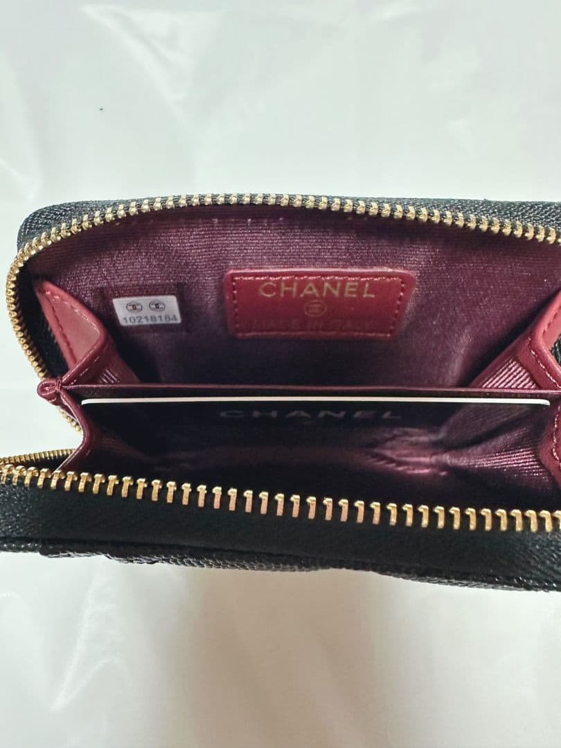 CHANEL ブラック 本革レザーフラグメントケースノベルティ新品