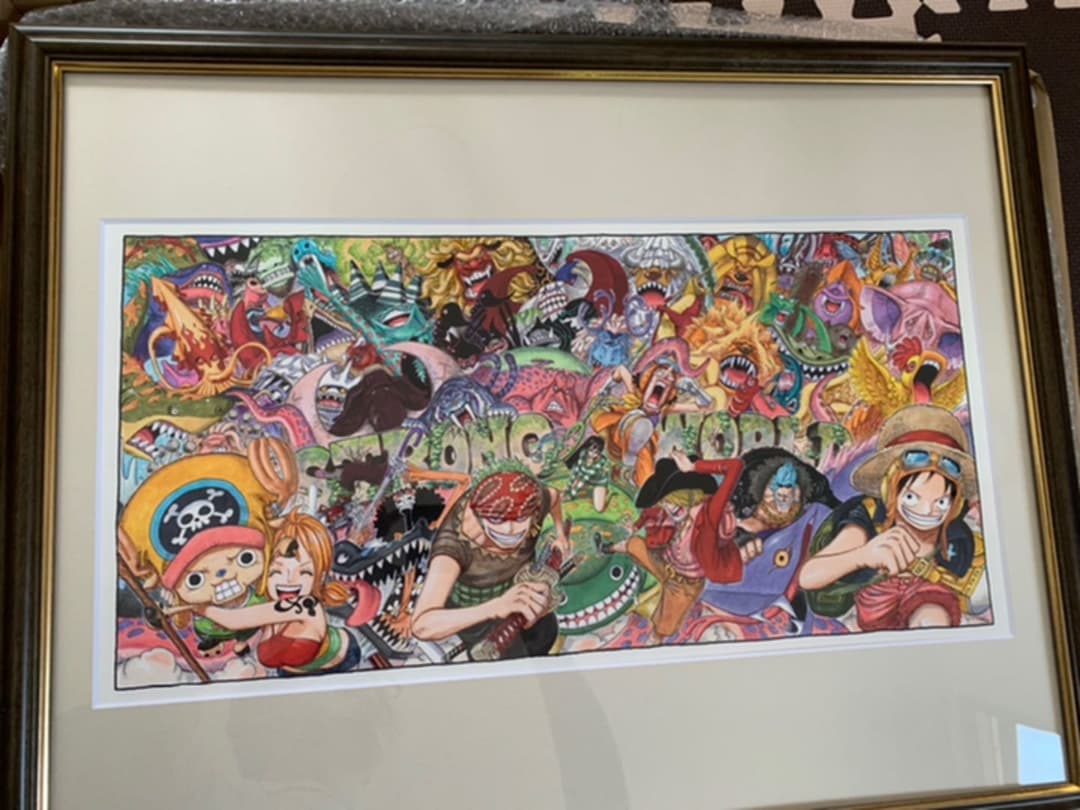 購入 ワンピース 複製原画 ストロングワールド ジャンプフェスタ。