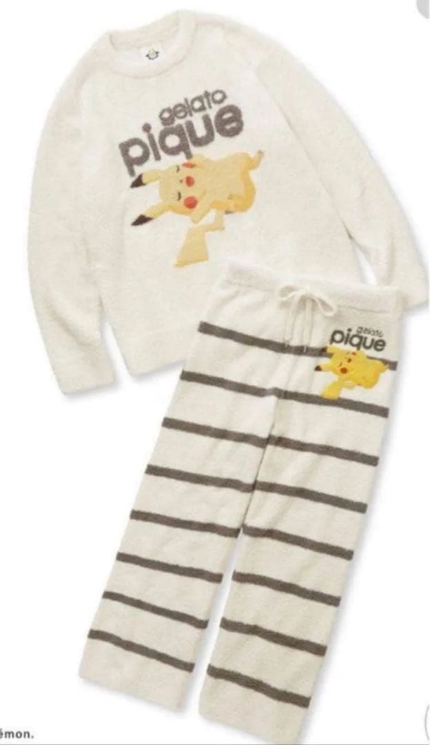 ジェラートピケ☆ポケモンピカチュウ セットアップメンズM - メルカリ