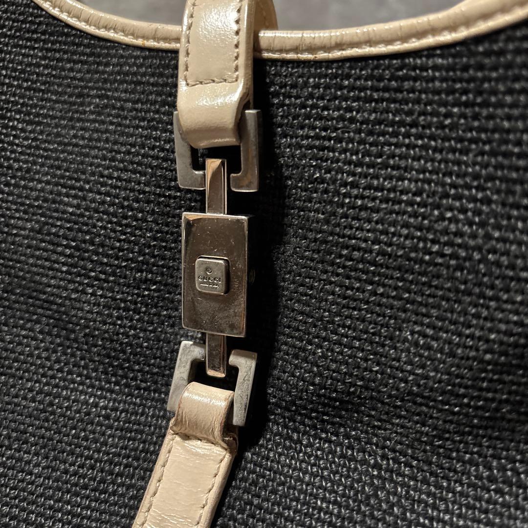 GUCCI グッチ ハンドバッグ ジャッキー ロゴ金具 レザー