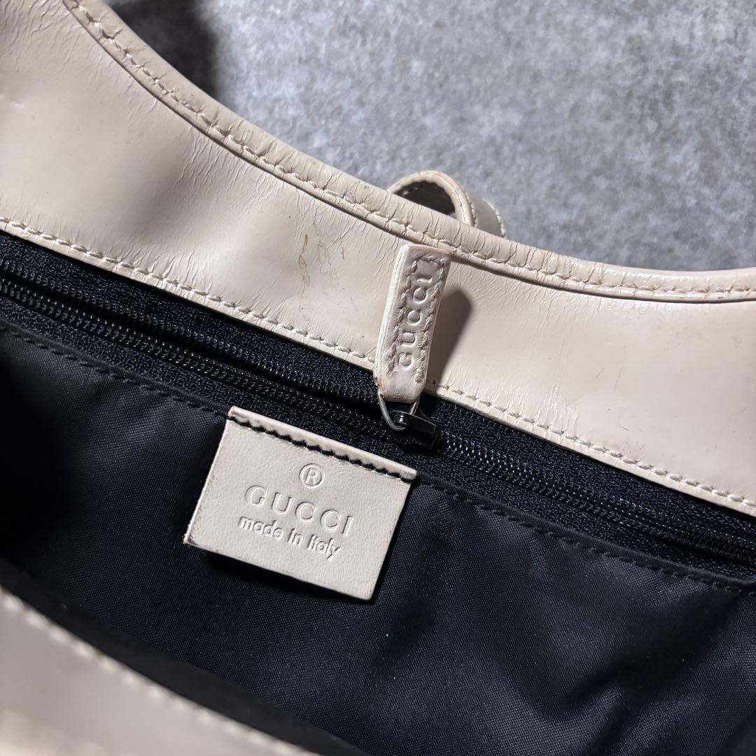 GUCCI グッチ ハンドバッグ ジャッキー ロゴ金具 レザー