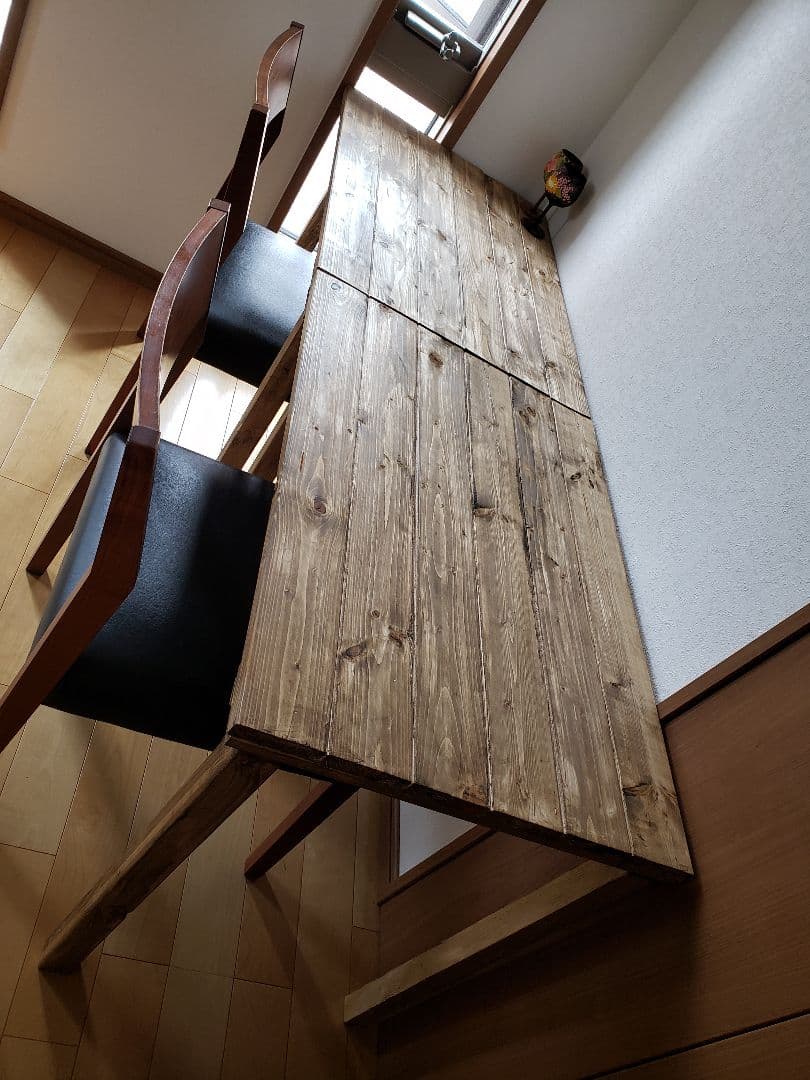 90✕54ジャコビーン　　カフェテーブル　折り畳み式　　無垢材