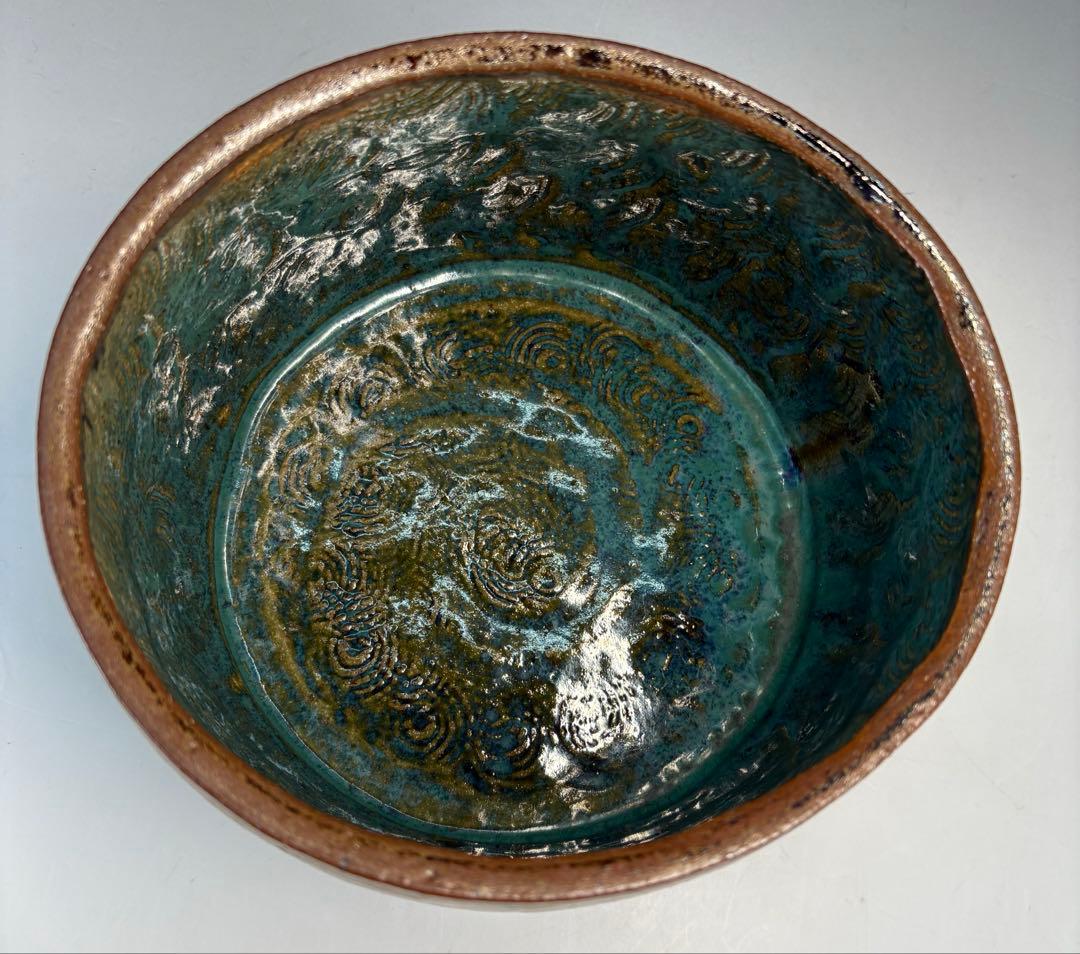 中古品】熊谷保興造 上野焼鉄釉たつき建水（共箱） - メルカリ