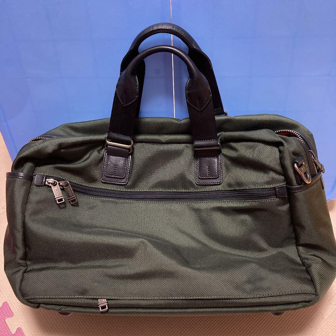 低 価格ファッション - 【美品】TUMI カーキ ボストン エバレット