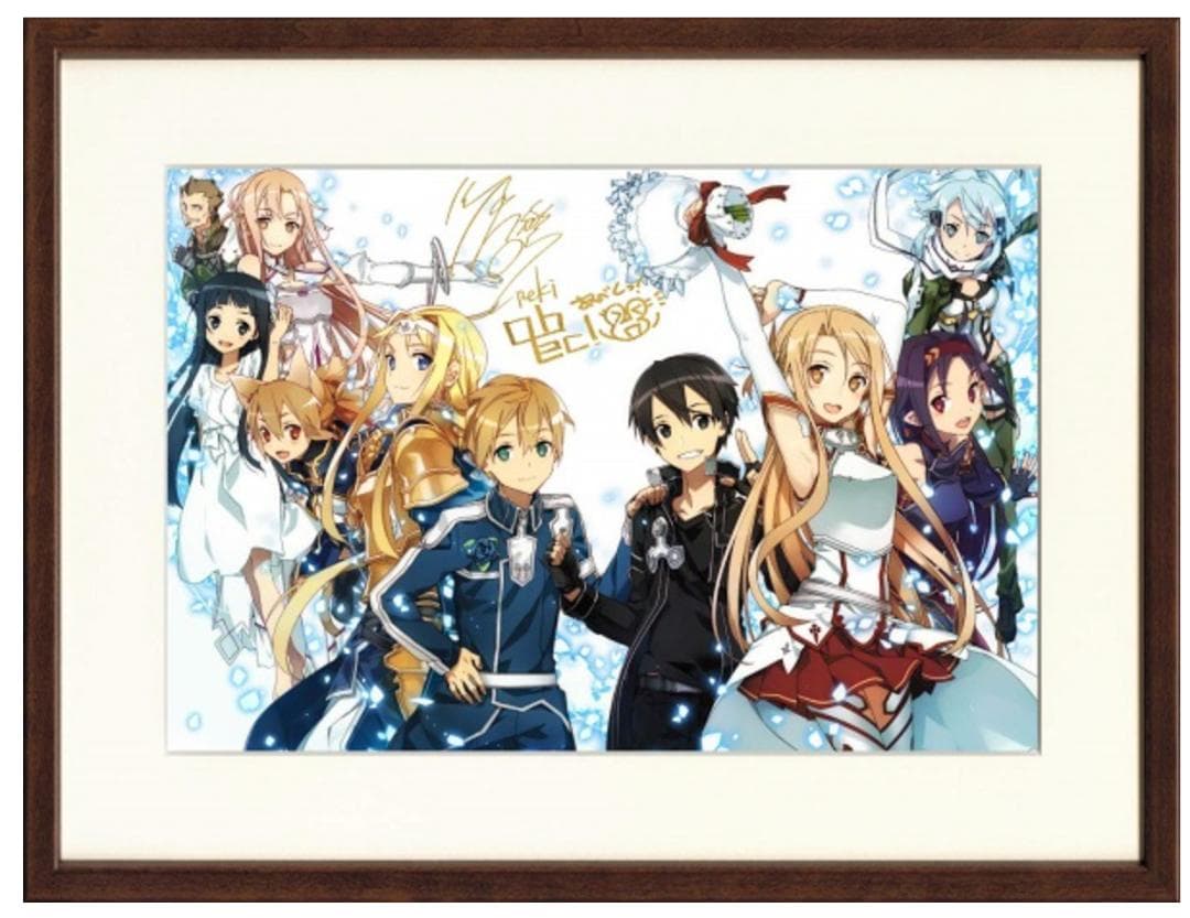 ソードアート・オンライン 刊行10周年記念限定カバー＋箔押しサイン入り複製原画 全世界累計2200万部超の電撃文庫『ソードアート・オンライン』期間限定