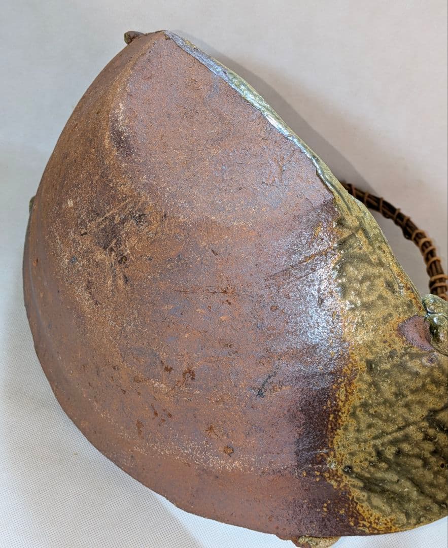 伊賀焼　大型花器　舟形　変形花器　花生け　花瓶　花入れ　フラワーベース　華道