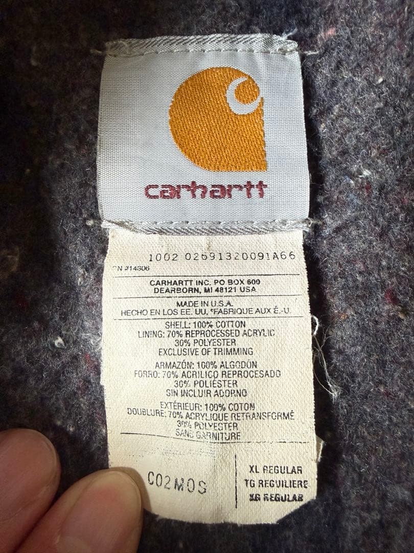 Carhartt ミシガンチョアコートモスグリーン　XL