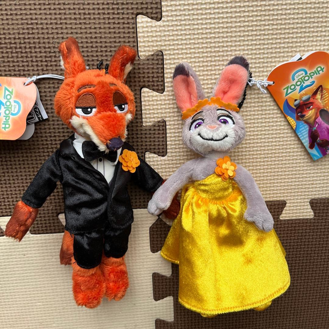 ディズニー ズートピア2 ニック＆ジュディぬいぐるみチャーム