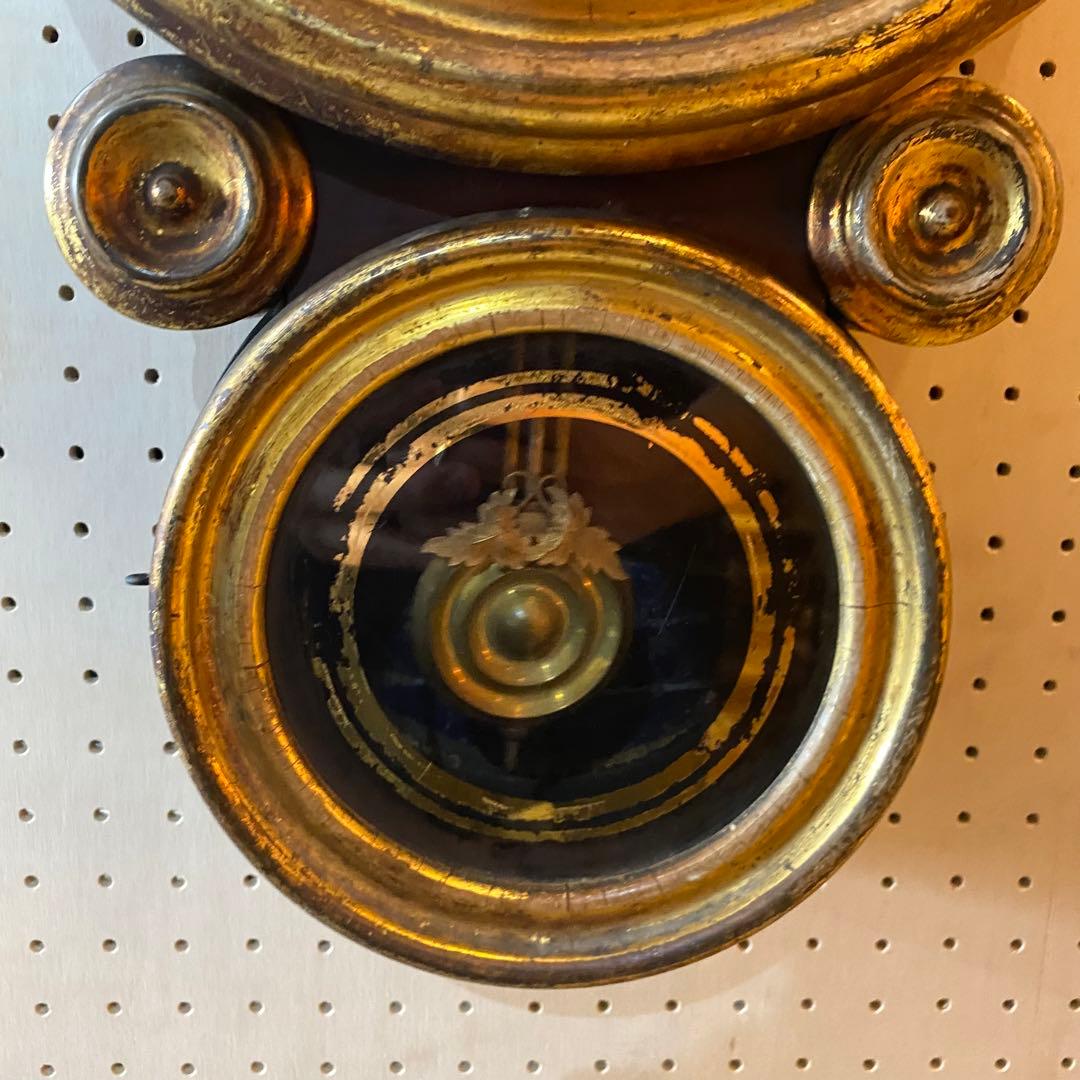 E.INGRAHAM 柱時計 だるま時計 振り子時計 機械時計　ヴィンテージ