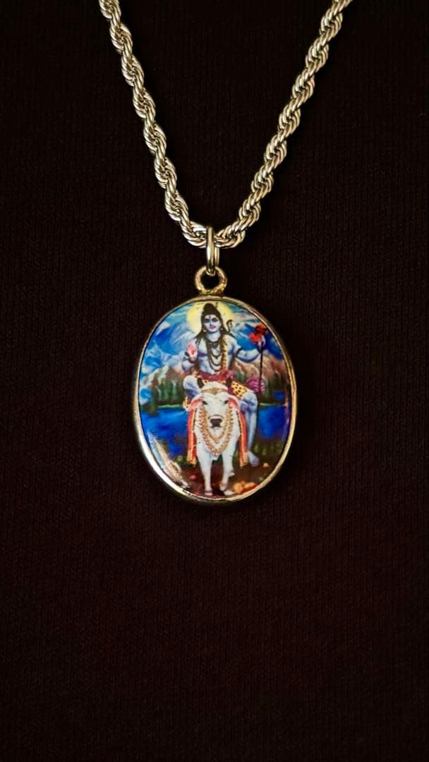 レア柄】藤井風さん オームペンダント シヴァ神〈ブルー〉 - メルカリ