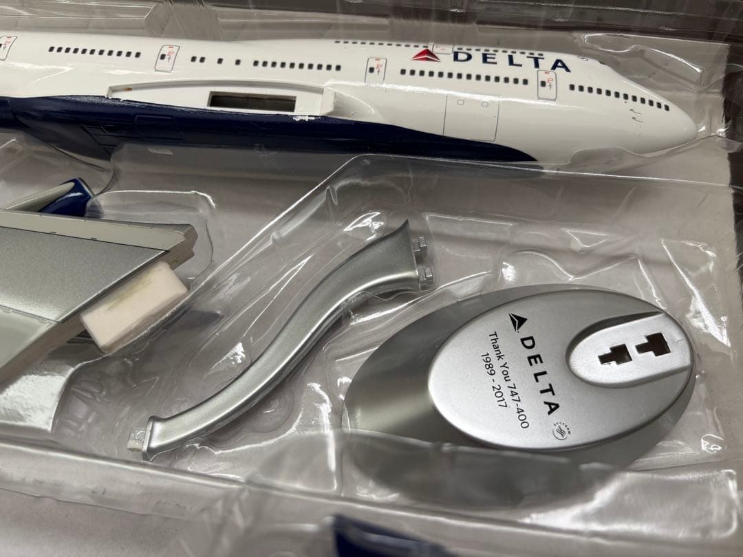 デルタ航空 モデルプレーン 747-400 THANK YOU