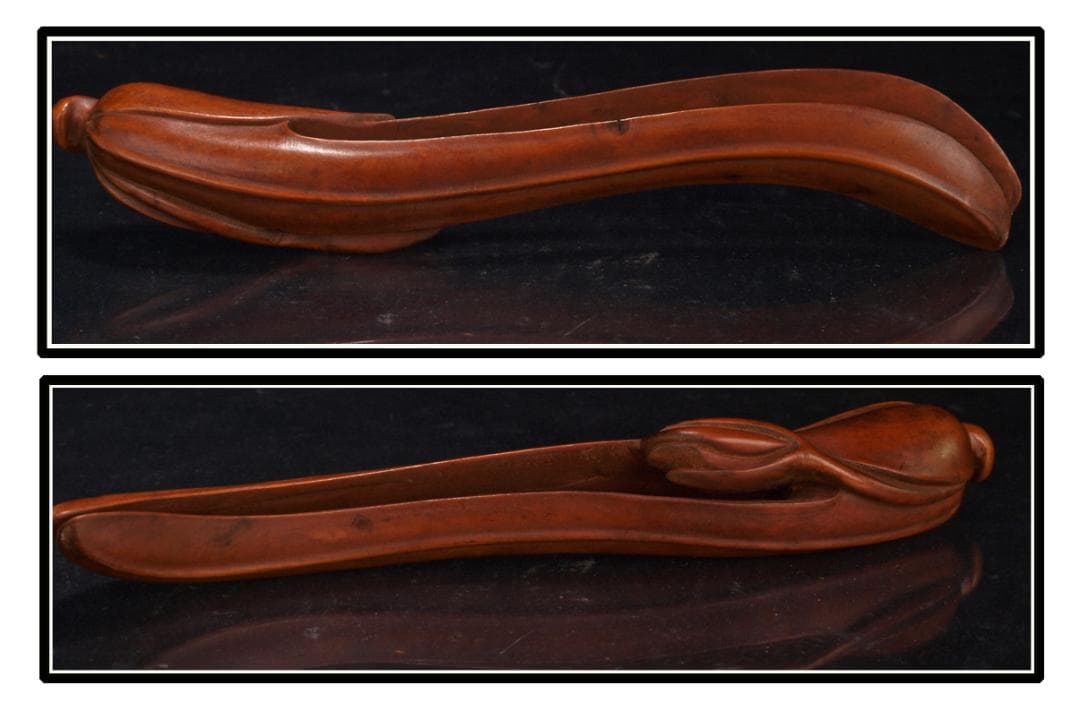 中国清時代の木製彫刻 激安骨董品 古美術 DE1513D2-2