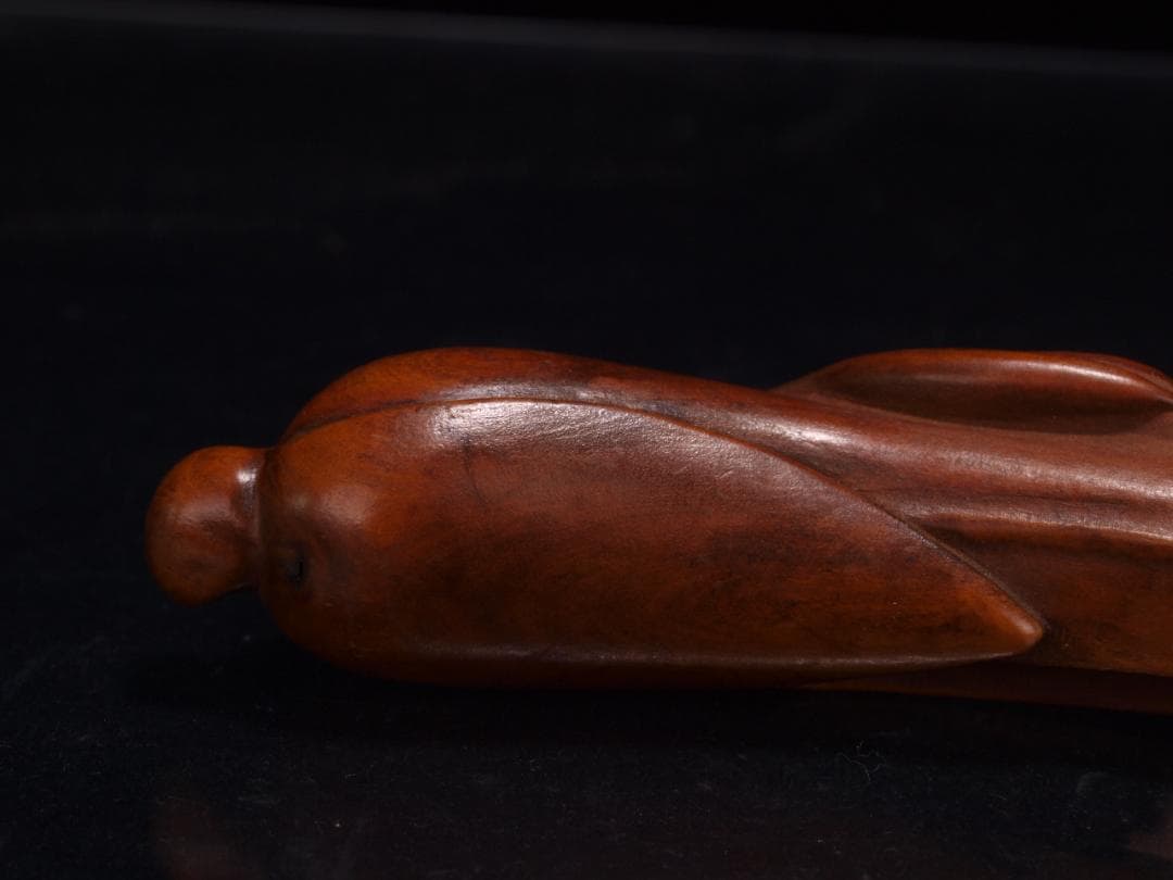 中国清時代の木製彫刻 激安骨董品 古美術 DE1513D2-2