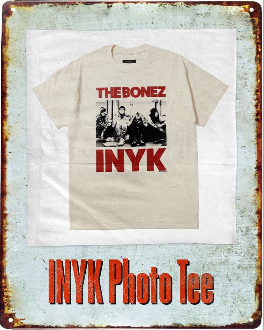 The BONEZ INYK Photo Tee Lサイズ