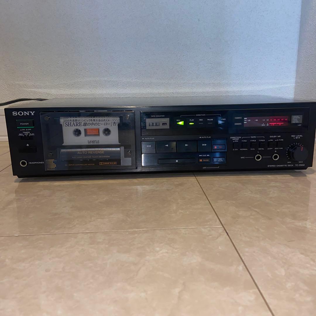☆セミメンテ済み☆ SONY TC-R302オートリバースカセットデッキ