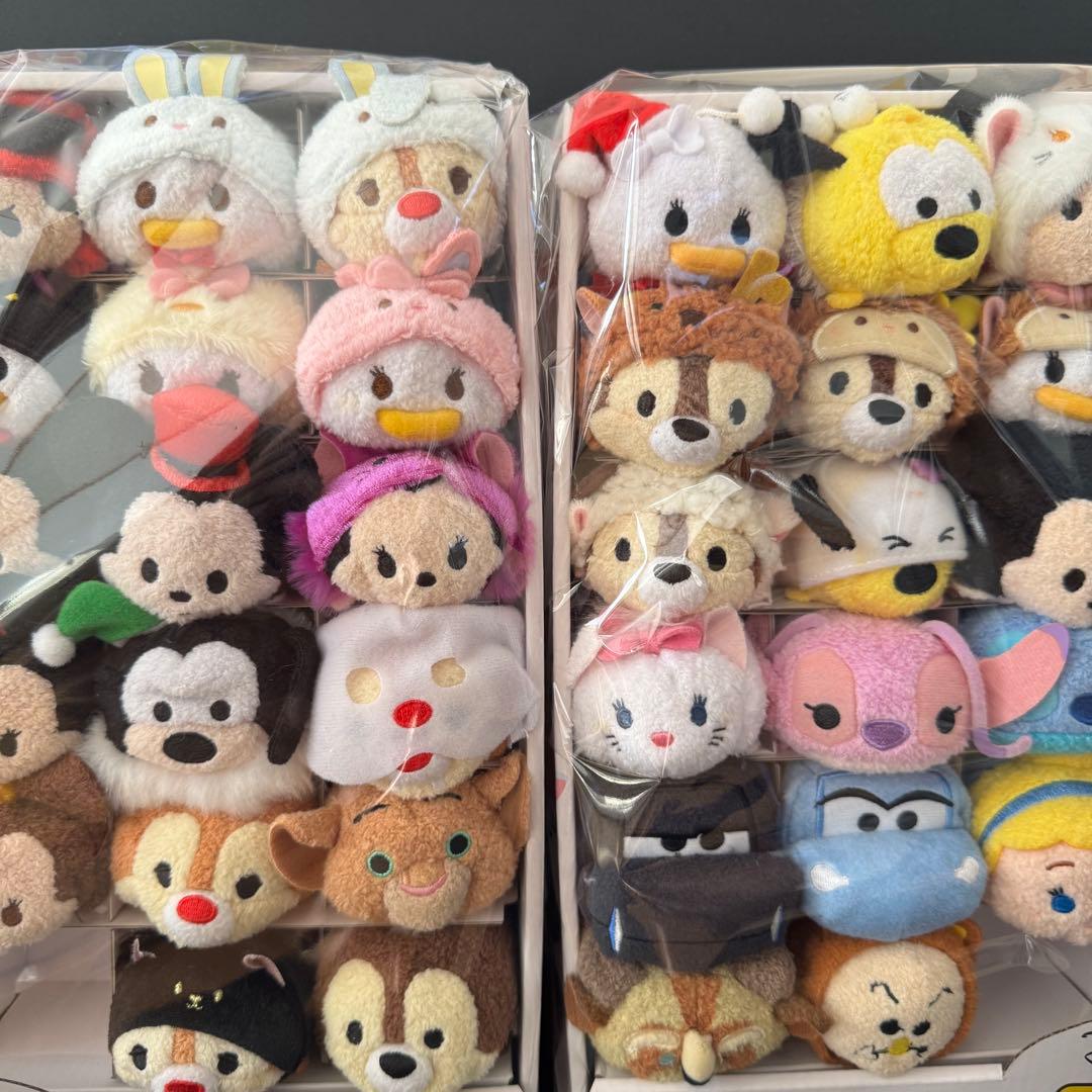 【美品】ツムツム 68体＋紙製収納BOX2個セット