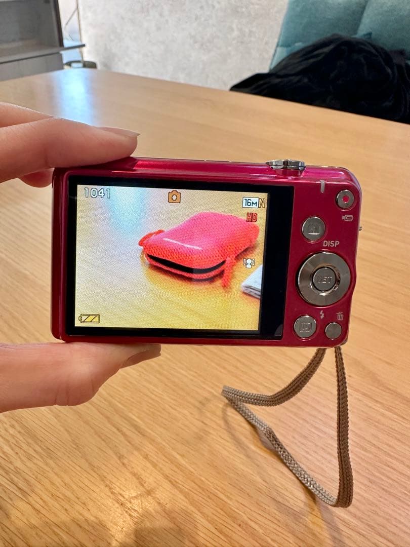 美品 CASIO EXILIM EX-ZS25 レッド バッテリー デジカメ - メルカリ