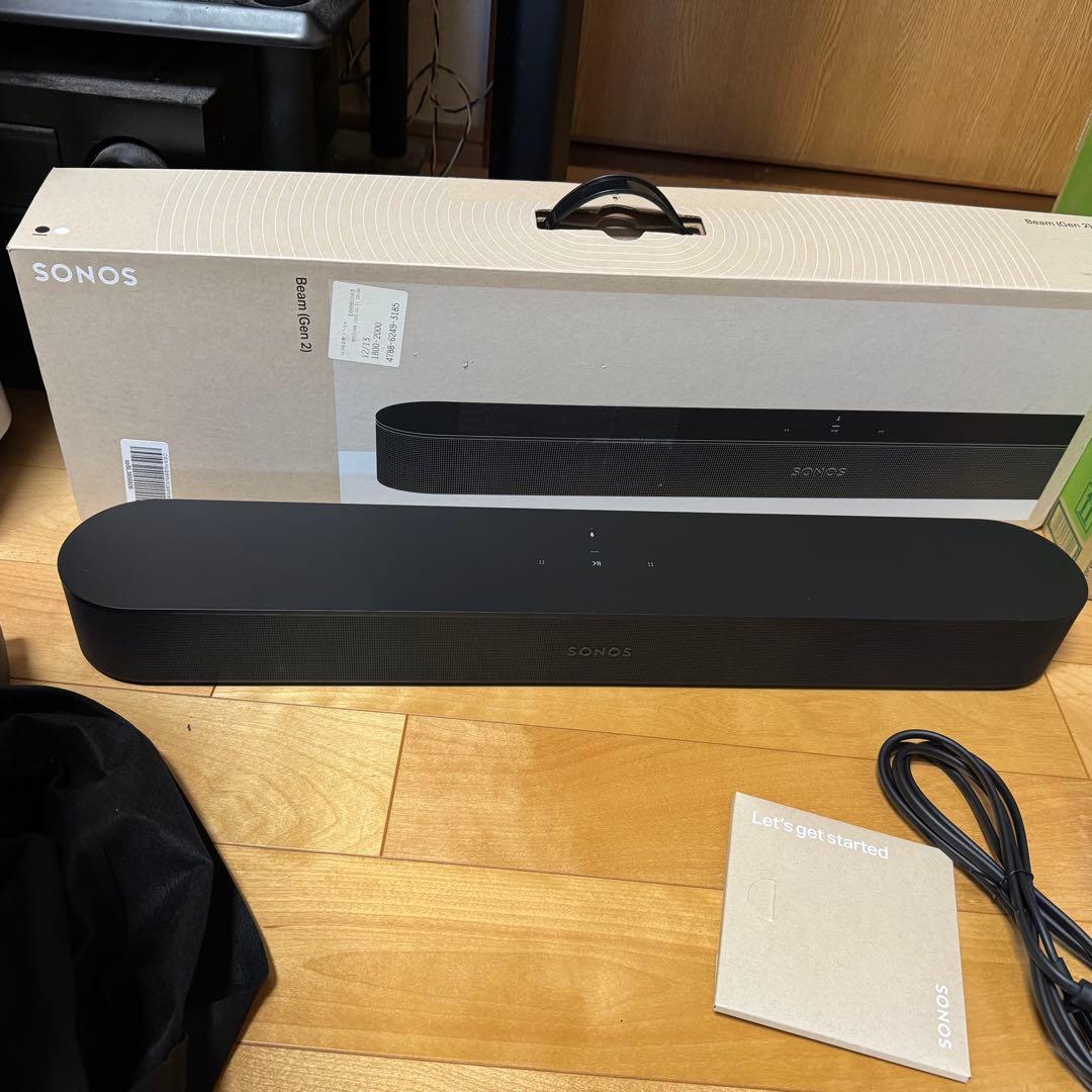 SONOS Beam (Gen 2) ブラック 本体 Sonos Beam (Gen 2), DTS Digital Surround, Dolby Atmos, Dolby