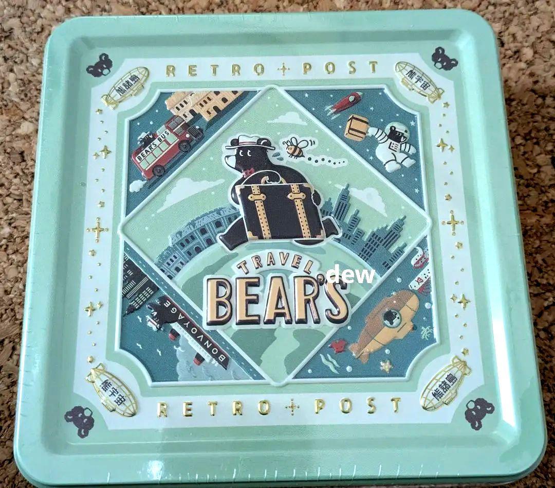 ◇文具女子博2025◇ROKKAKU×オビワン 旅熊エンボス缶EarthTour