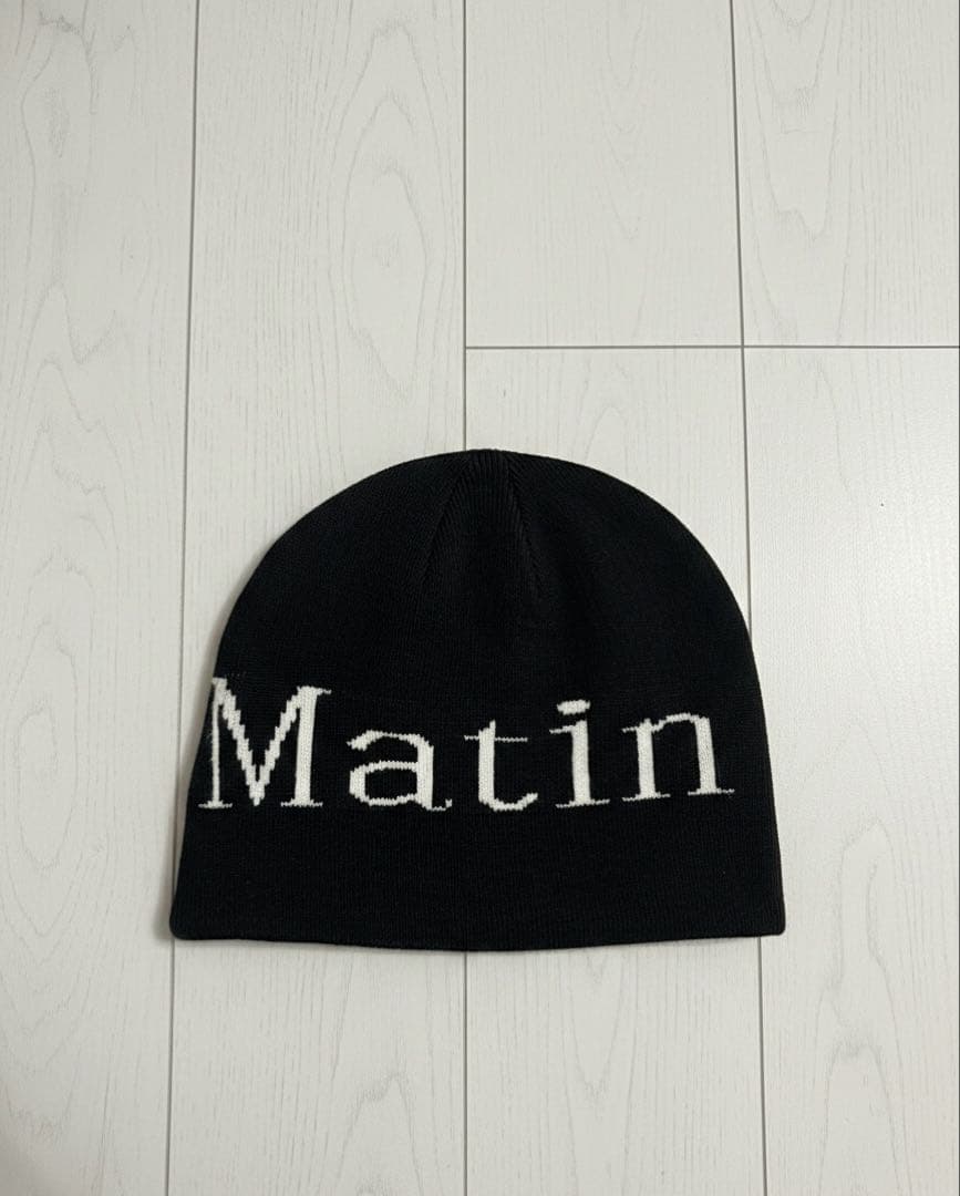 Matin Kim ビーニー 黒 ニット帽 マーティンキム - メルカリ