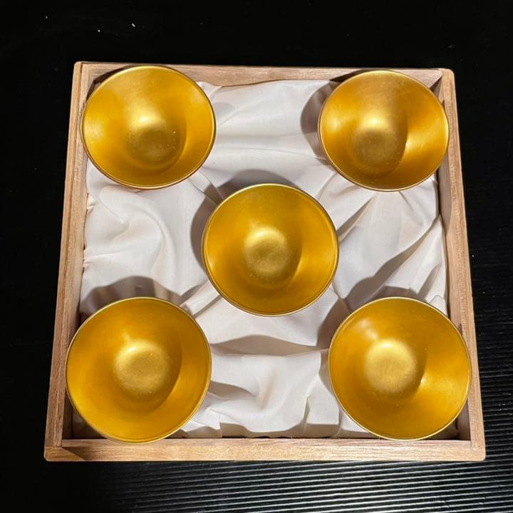 輪島塗り　お猪口　金杯