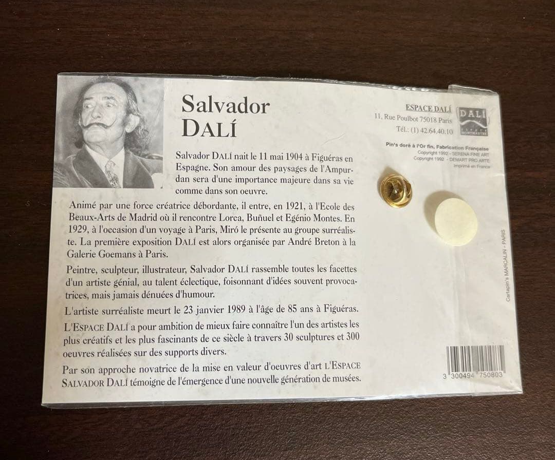 サルバドール・ダリ 記憶の固執 ピンズ ピンバッチ ピンバッジ ピン