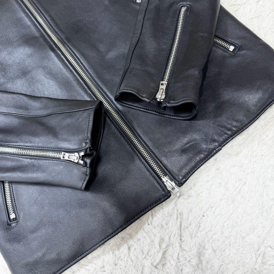 美品】希少Lサイズ LIDNM リドム シングルライダース ダウンジップ