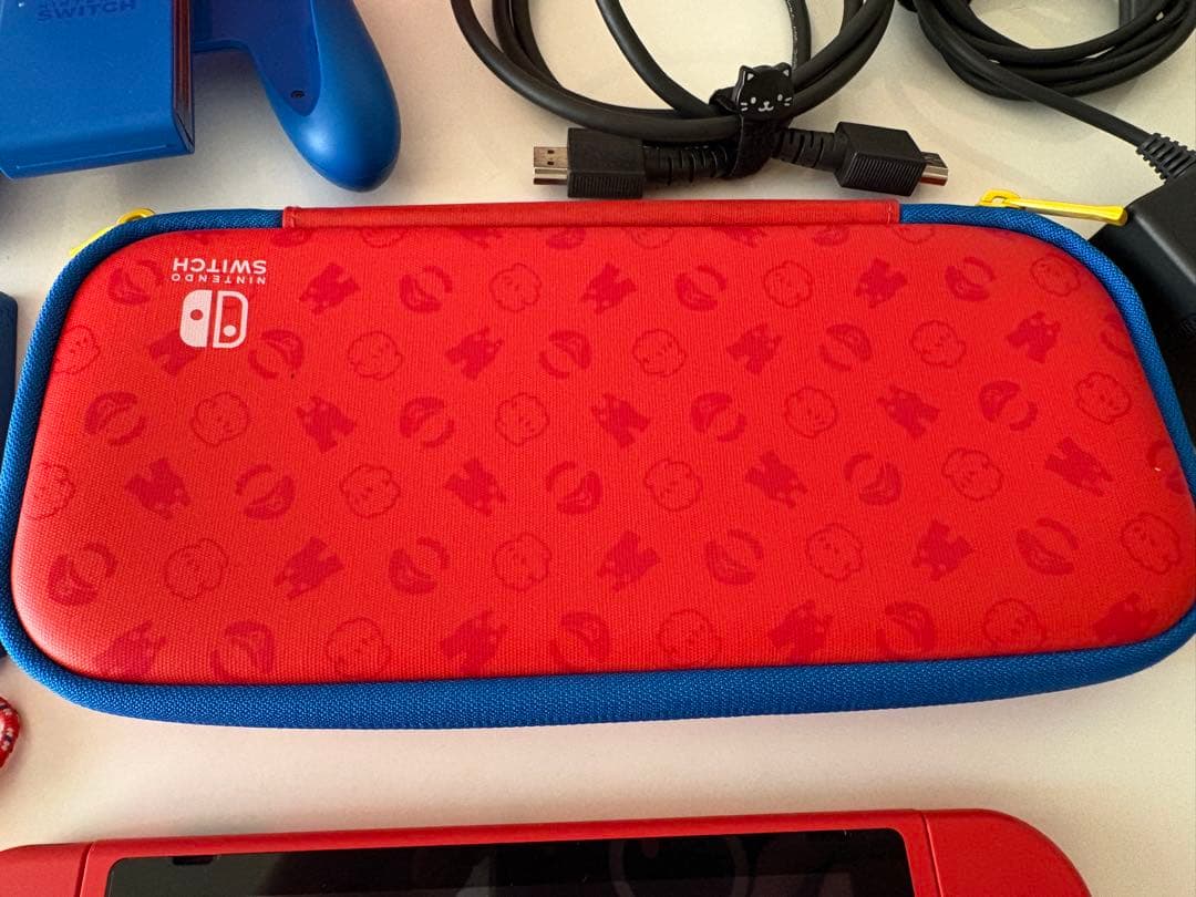 Nintendo Switch マリオレッド×ブルー セット【箱無】SDカード付