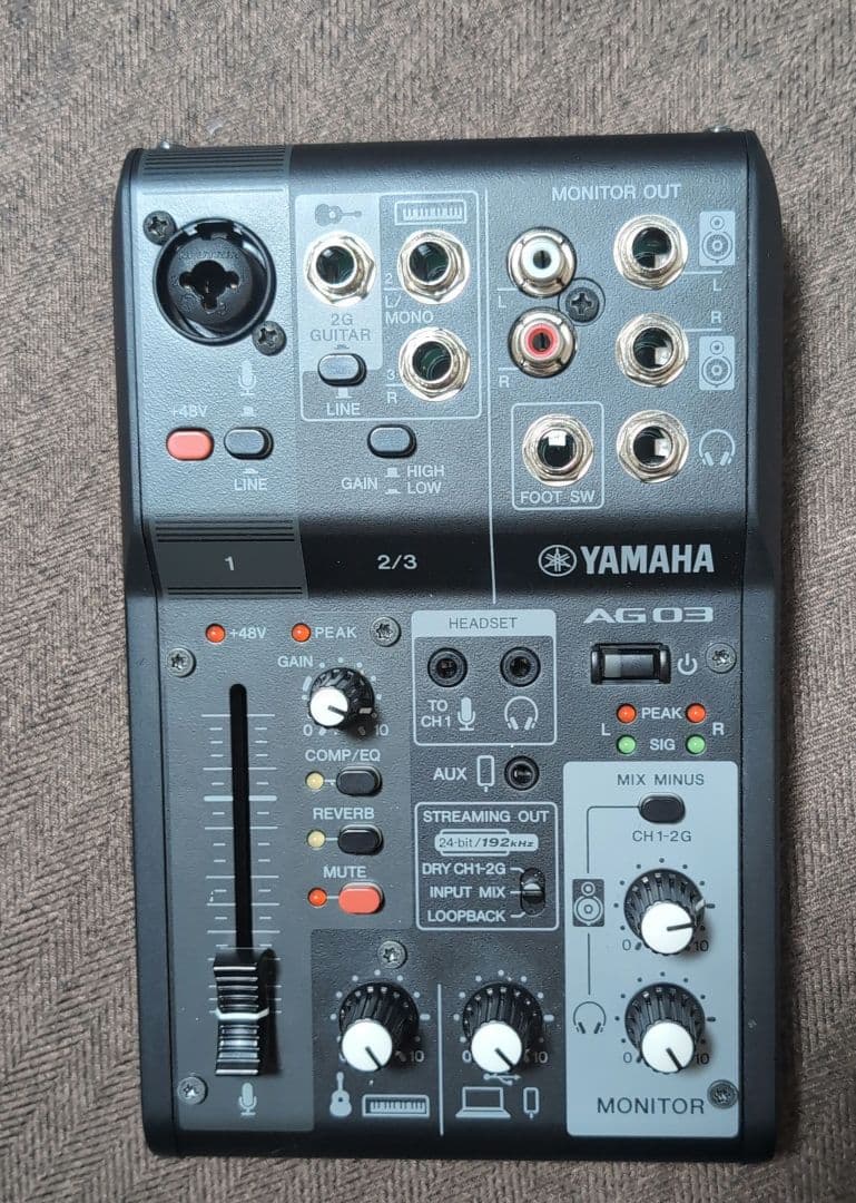 YAMAHA AG03 mk2 オーディオインターフェース ヤマハ | AG03 - ウェブ