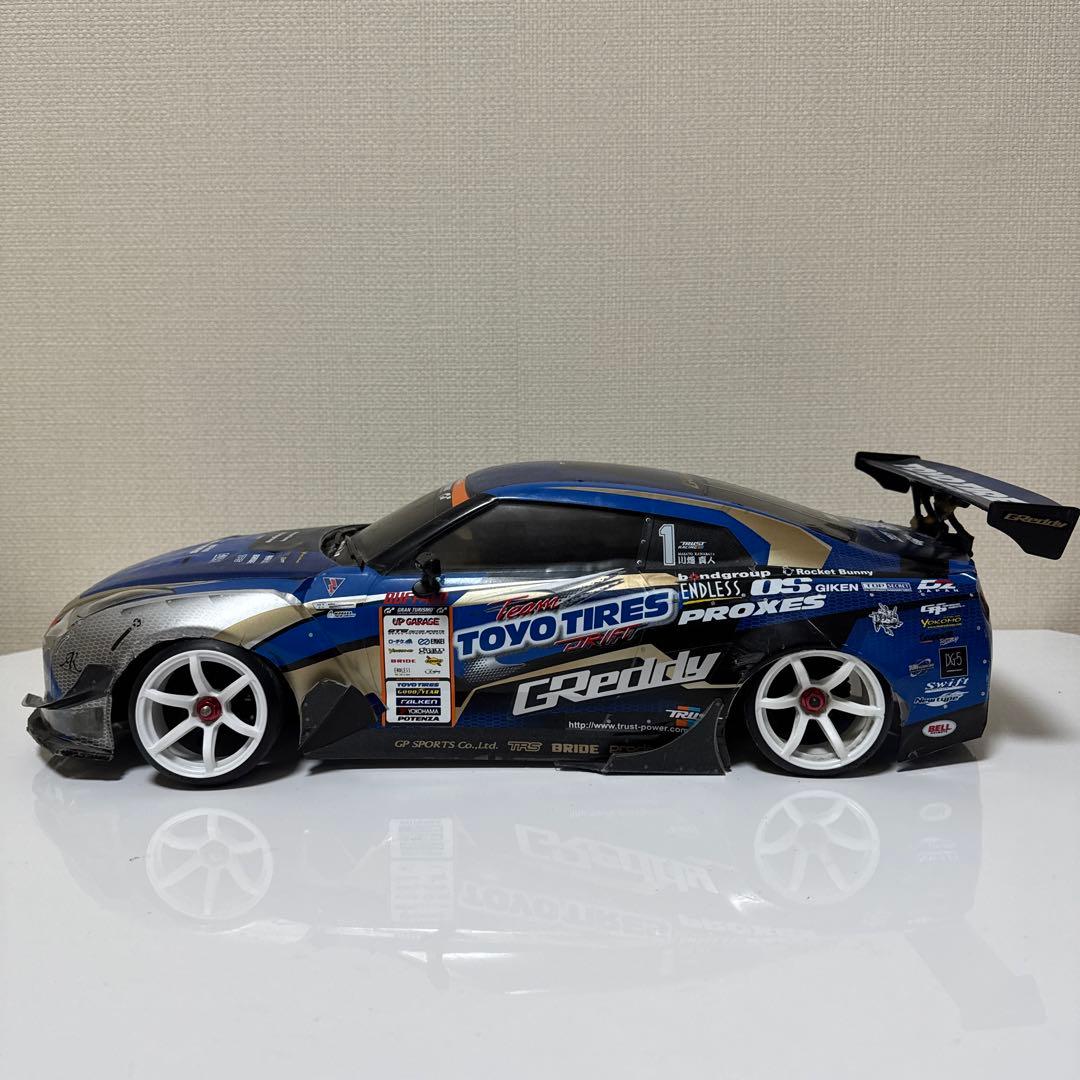 ヨコモYD2 シャーシ　D1GP 川畑真人使用35GTRボディ　ジャイロ付き