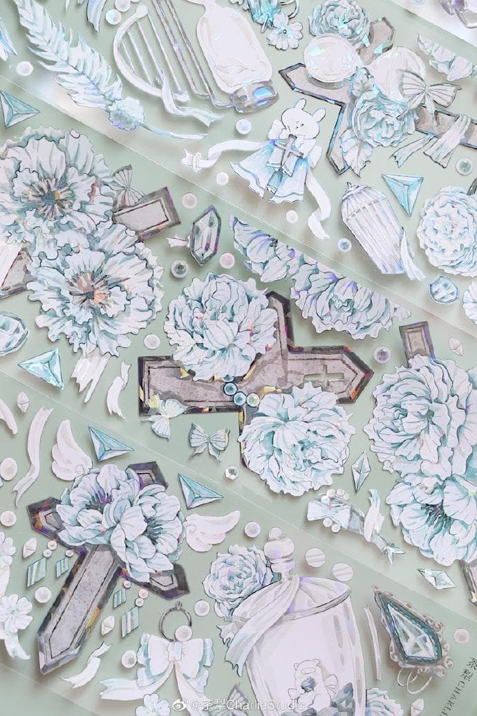 最高 のその他 - 海外マステ巻き 人物背景花蝶 装飾コラージュ 台湾