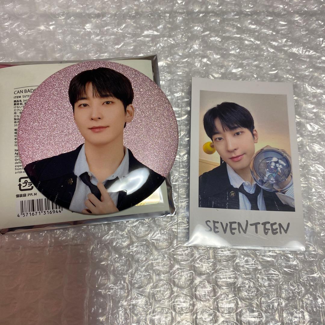 seventeen holiday ペンミ 缶バッジ ウォヌ 缶バッチ チェキ - メルカリ