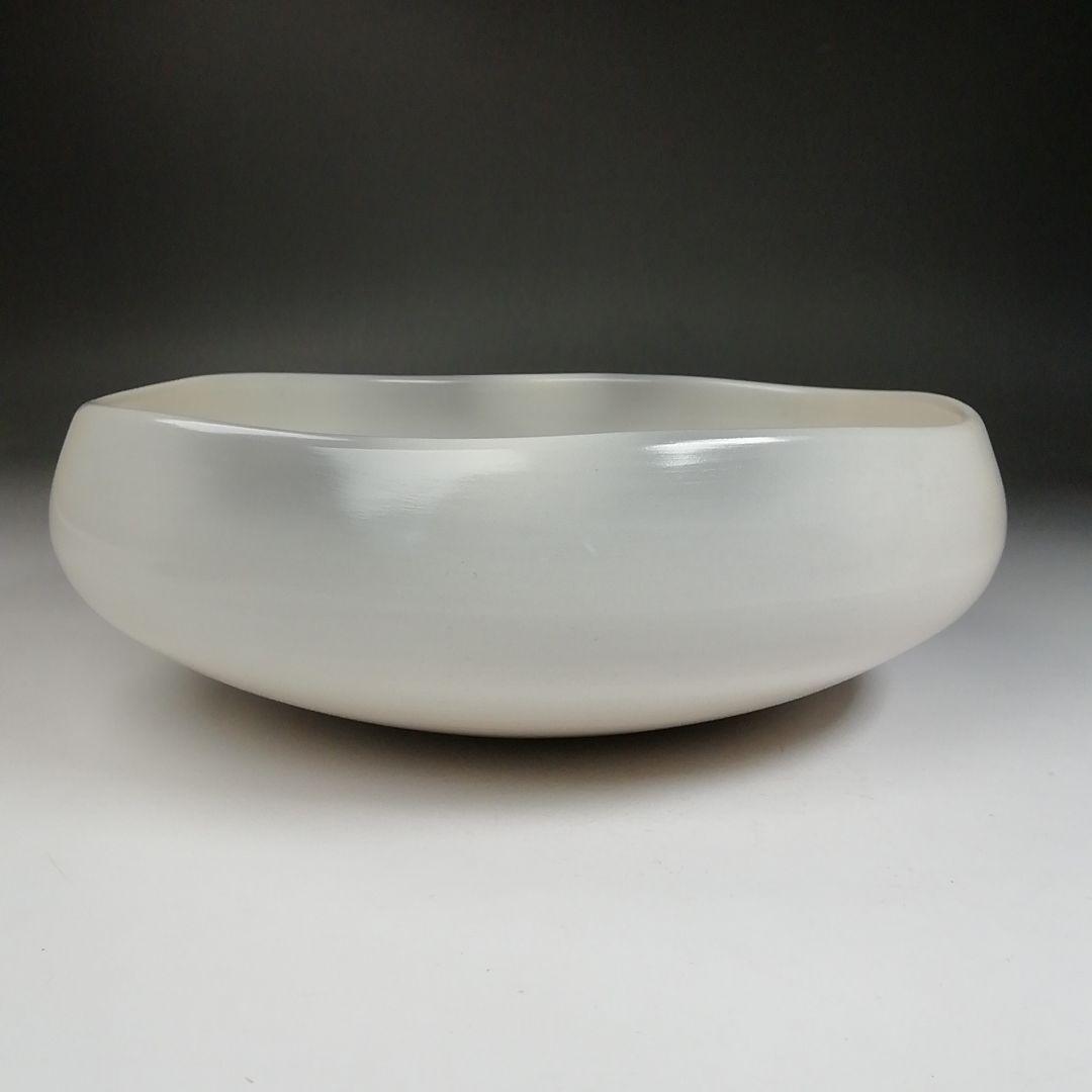 Ｔ７０６　灰器　『雲華焼』『桂窯　寄神崇白 造』　共箱　茶道具