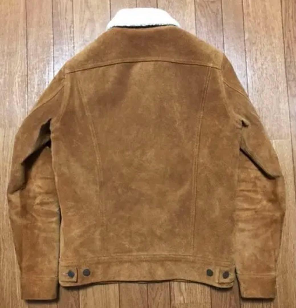 美品 ヒステリックグラマー スエード レザー ボア トラッカージャケット M