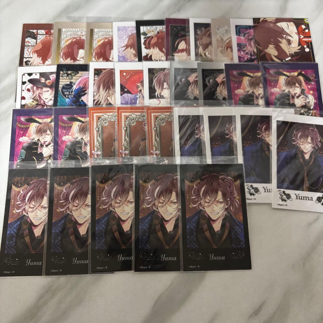 無神ユーマ　まとめ売り　74点　ディアラバ ポラ風ラメカード　缶バッジ