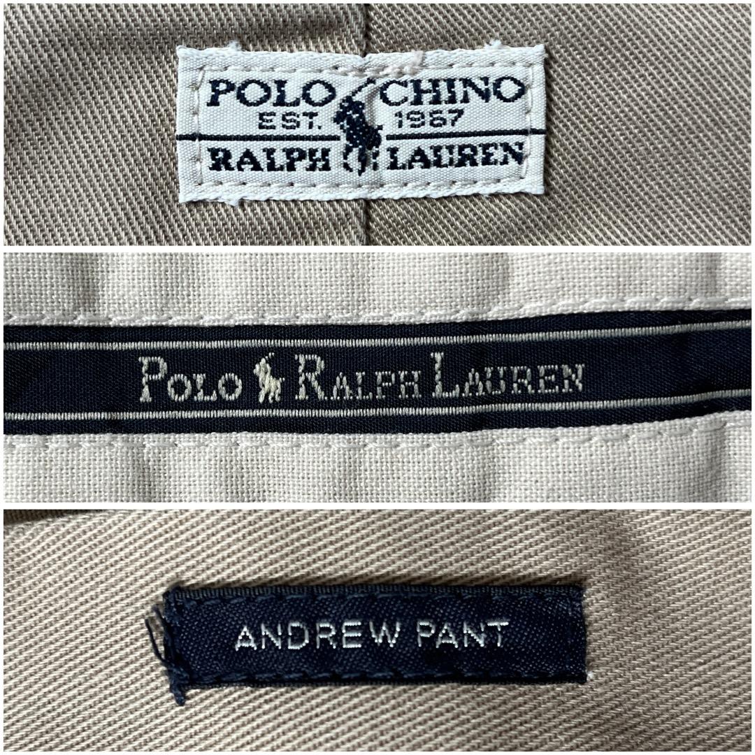 ポロラルフローレン W36 ポロチノ チノパン 90s 古着 ボトム 18993