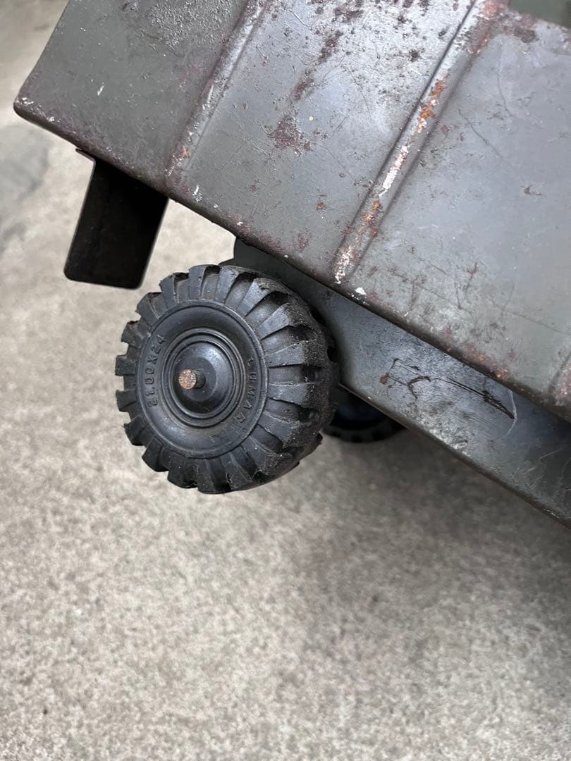 【antique】50'sミリタリー トイトラック TOY ブリキ