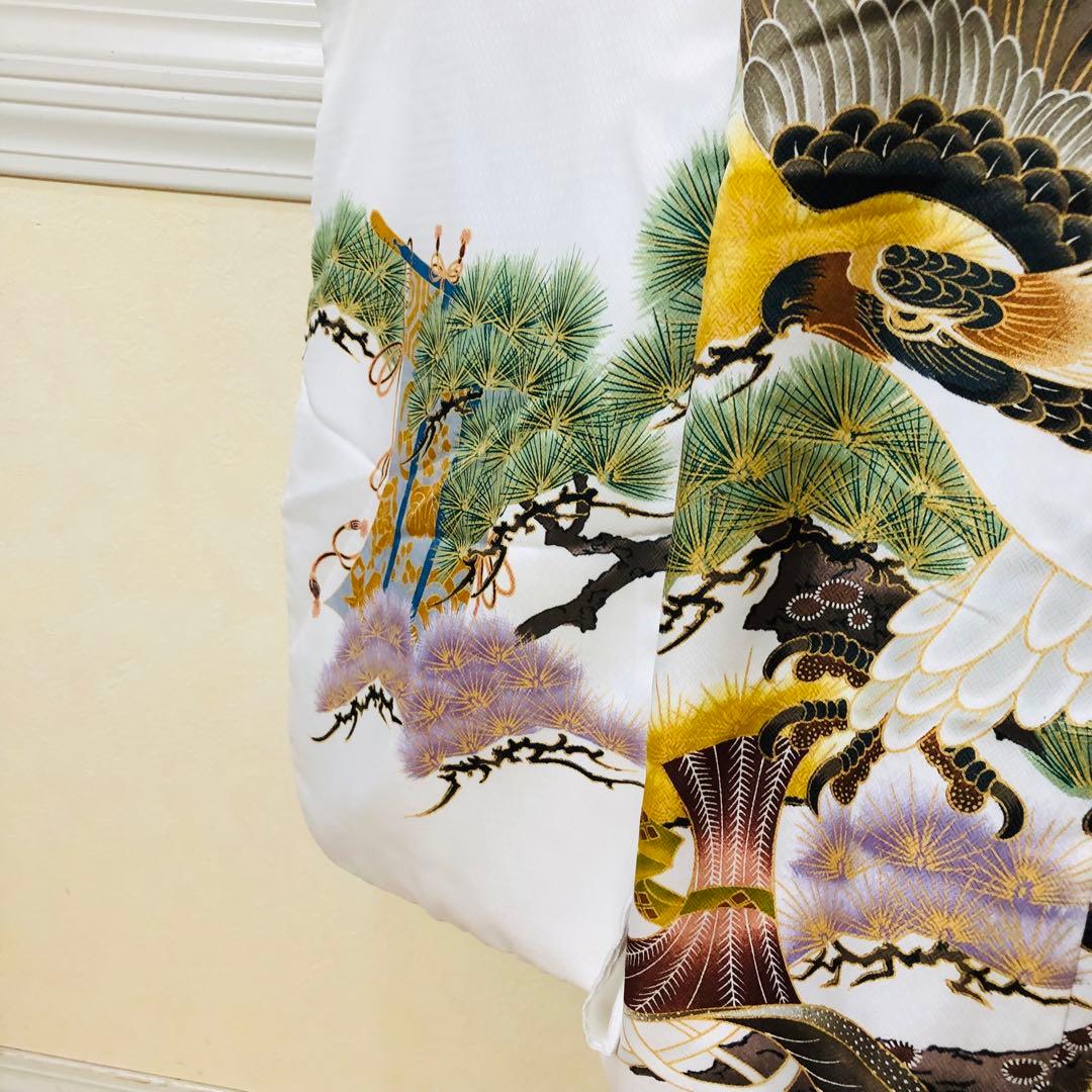 七五三　男の子‼️着物・羽織・袴⭐︎完全フルセット⭐︎鷹金彩煌びやか極めてる銘品