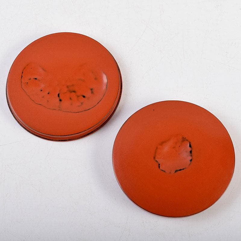 茶道具　根来塗　竹禪作　竹香合　共布共箱　Z　8906