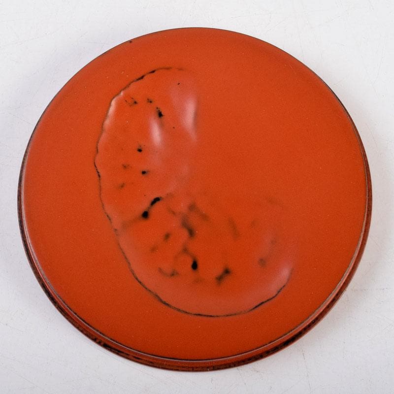 茶道具　根来塗　竹禪作　竹香合　共布共箱　Z　8906