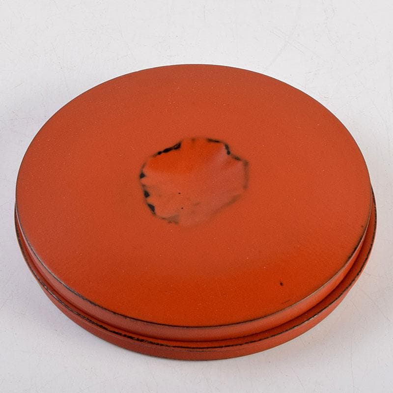 茶道具　根来塗　竹禪作　竹香合　共布共箱　Z　8906