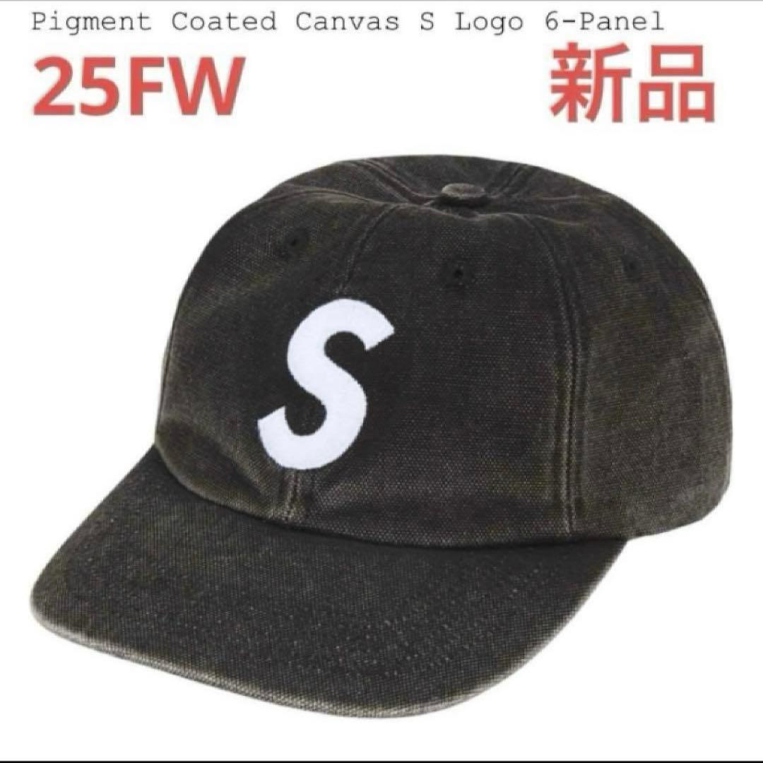 【新品】Supreme Canvas S Logo 6-Panel 黒 Supreme Pigment S Logo 6-Panel 