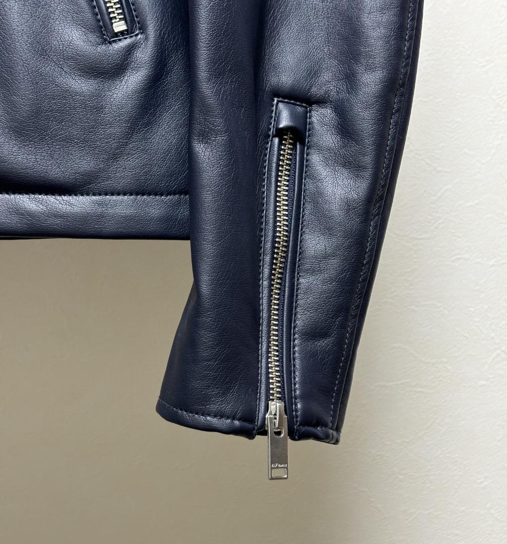 新品未使用 417エディフィス フェイクレザー シングルライダース