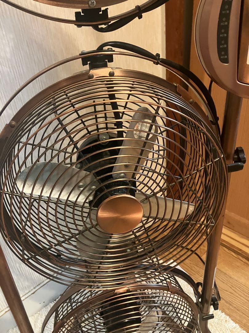 昭和レトロ　希少　ドウシシャ 3連 タワー型 メタル 扇風機 サーキュレーター