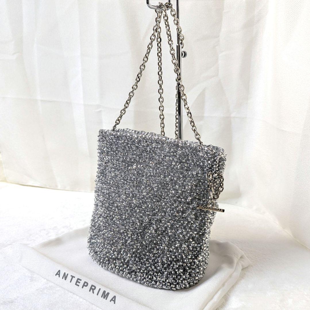 アンテプリマ スティローゾ ワイヤーバッグ ミディアム シルバー ♦ちいまか様♦