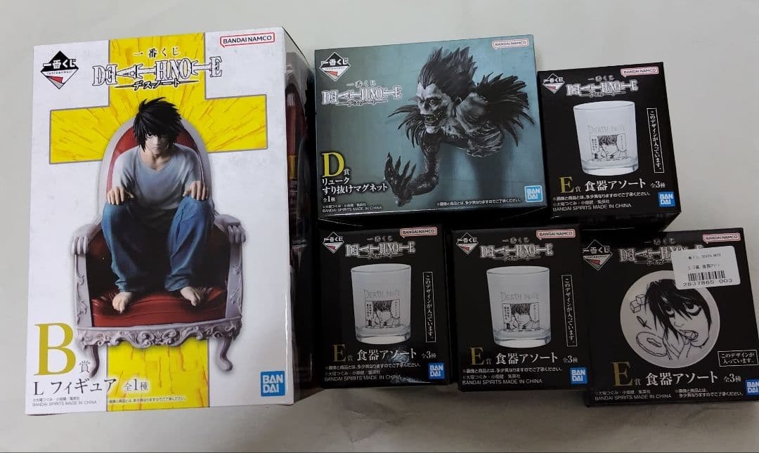 デスノート 一番くじ B賞 L D賞 リューク E賞F賞 G賞H