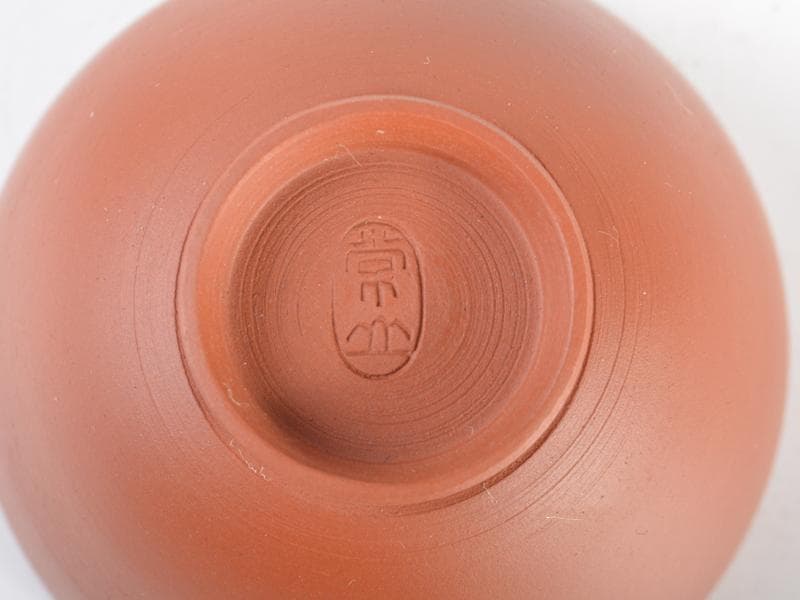 煎茶道具　常滑焼　山田常山造　朱泥　茶器揃　共箱　L　R4613